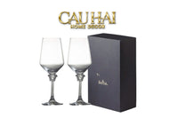 Maison Couture - Set 2 Ly Medusa Firma Lusso 476Ml Vino Rosso Glasses Full Box-CẬU HAI HOME DECOR