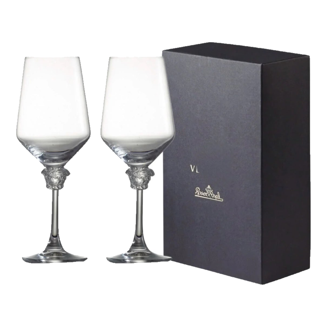 Maison Couture - Set 2 Ly Medusa Firma Lusso 476Ml Vino Rosso Glasses Full Box-LY THỦY TINH-Đối tác tại Trung Quốc theo từng đơn đặt hàng-CẬU HAI HOME DECOR