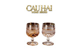 Maison Couture - Set 2 Ly Pha Lê D'Or Walter Goblet Cristalleries Glasses 250Ml - CẬU HAI HOME DECOR
