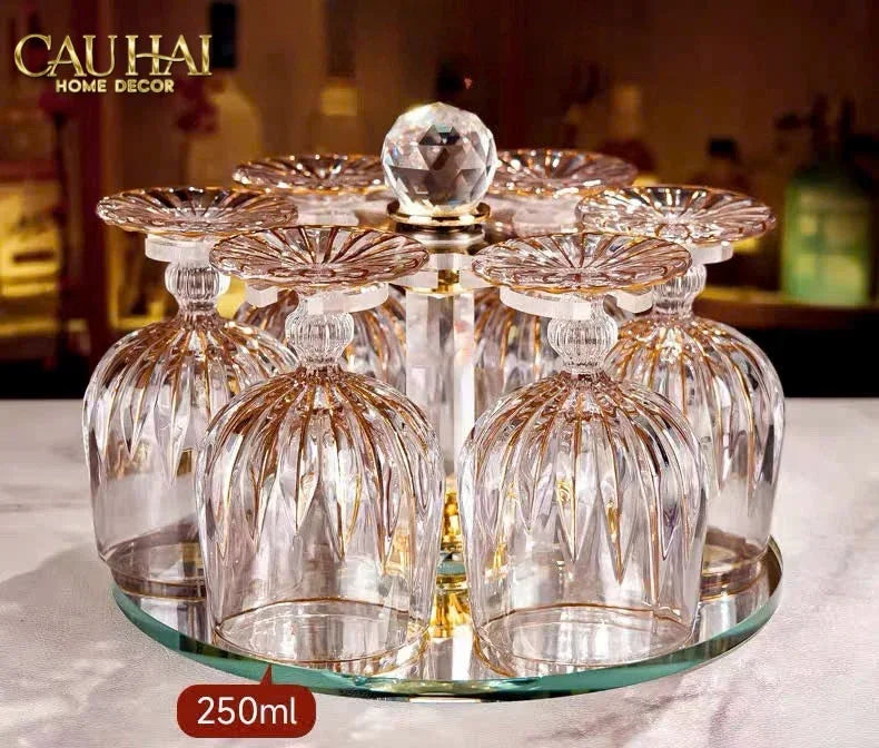 Maison Couture - Set 2 Ly Pha Lê D'Or Walter Goblet Cristalleries Glasses 250Ml-CẬU HAI HOME DECOR