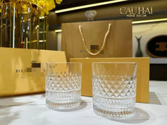Maison Couture - Set 2 Ly Pha Lê L' Atélier B Class Cristalleries Rock Lowball Glasses 300ml-CẬU HAI HOME DECOR