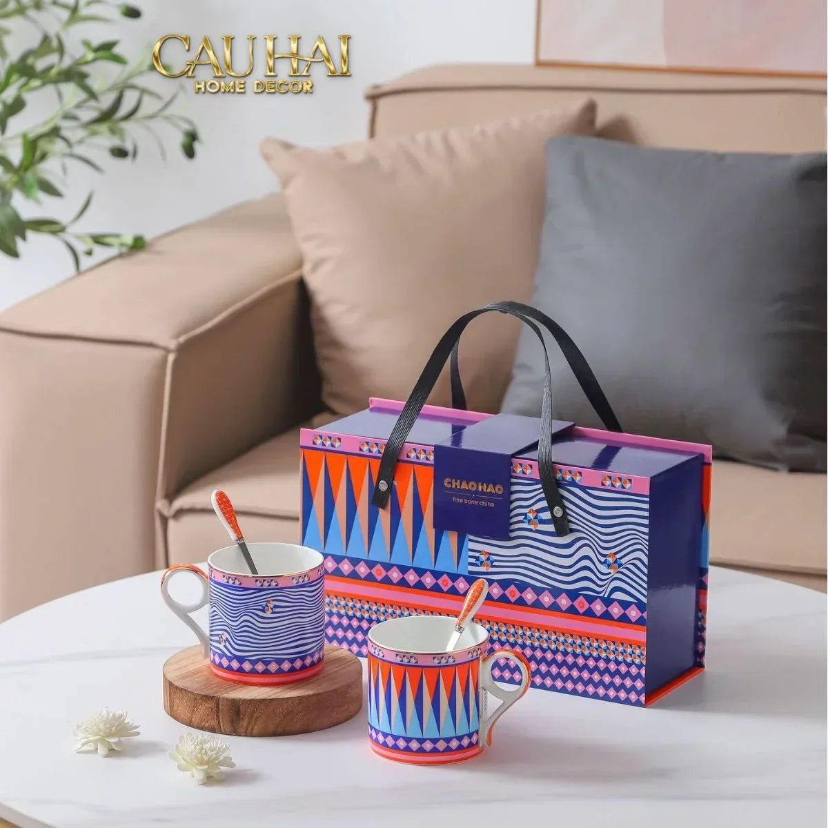 Maison Couture - Set 2 Ly Trà Cà Phê / Prismatique Royale Mug Arlequin 500Ml-CẬU HAI HOME DECOR