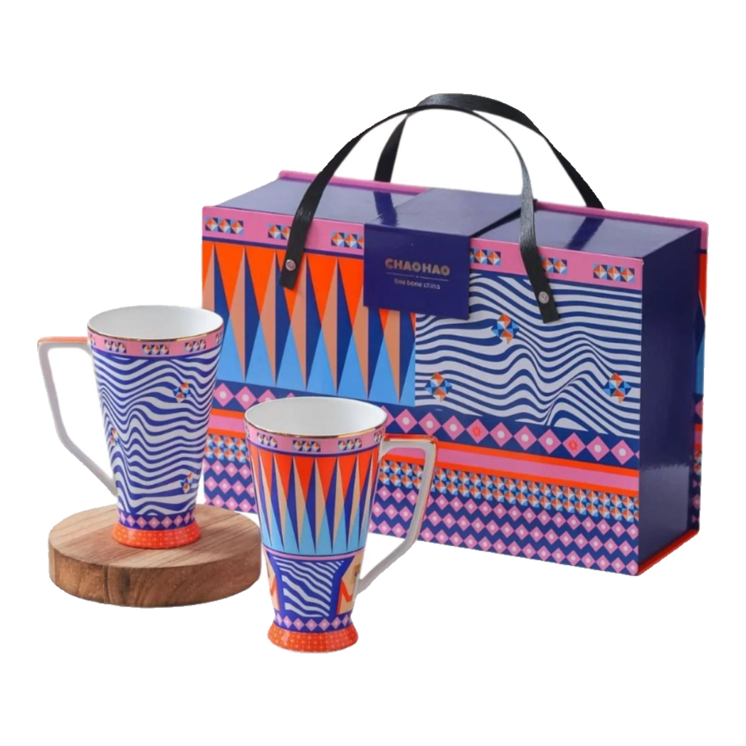 Maison Couture - Set 2 Ly Trà Cà Phê / Prismatique Royale Mug Arlequin 500Ml-SET BÌNH TRÀ-Đối tác tại Trung Quốc theo từng đơn đặt hàng-CẬU HAI HOME DECOR