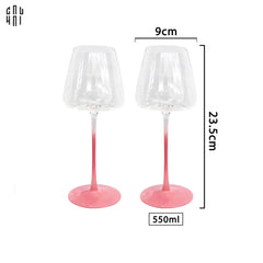 Maison Couture - Set 2 Ly Vang Màu Hồng Candy Jolie - Red Wine Glasses Set 2pcs-CẬU HAI HOME DECOR
