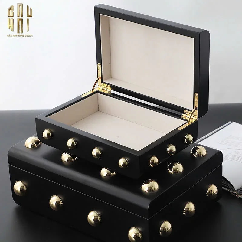 Maison Couture - Set 2 Rương Jewelry Gothic Blackhorn Chest Fw25-CẬU HAI HOME DECOR