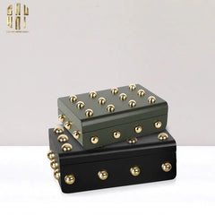 Maison Couture - Set 2 Rương Jewelry Gothic Blackhorn Chest Fw25-CẬU HAI HOME DECOR
