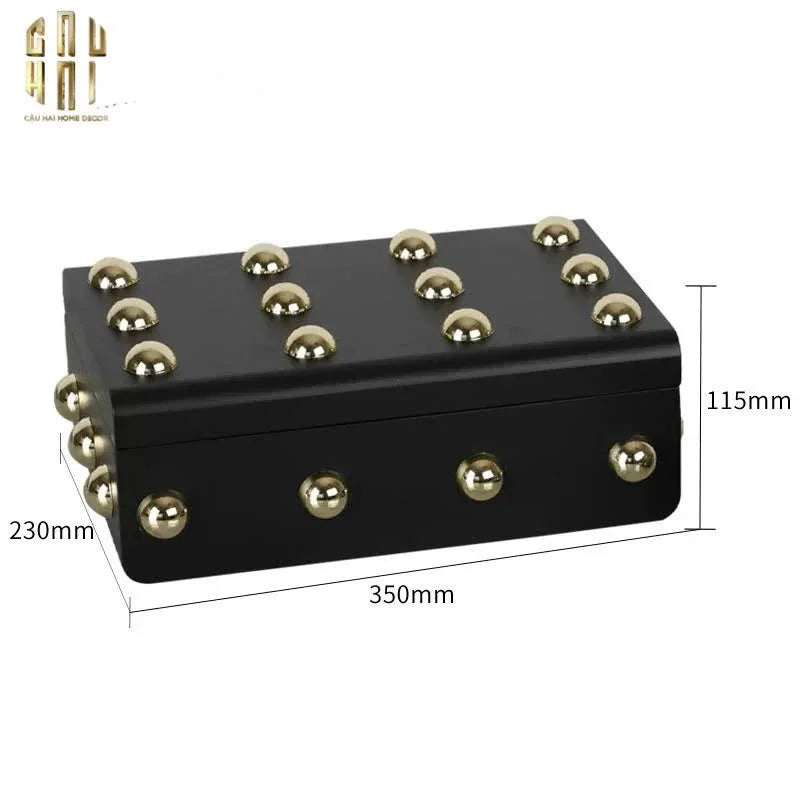 Maison Couture - Set 2 Rương Jewelry Gothic Blackhorn Chest Fw25-CẬU HAI HOME DECOR
