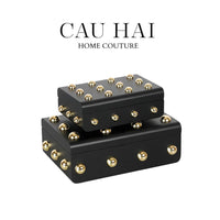 Maison Couture - Set 2 Rương Jewelry Gothic Blackhorn Chest Fw25-CẬU HAI HOME DECOR