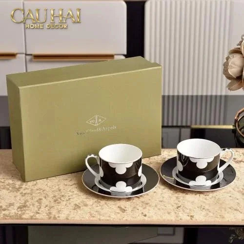 Maison Couture - Set 2 Tách Trà Château Clover Signature - L’Atelier Rayé Tasses & Soucoupes 4pcs-CẬU HAI HOME DECOR