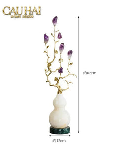 Maison Couture - Set 2 Tượng Hươu Đồng Omega Améthyste Les Sentinelles De La Forêt-CẬU HAI HOME DECOR