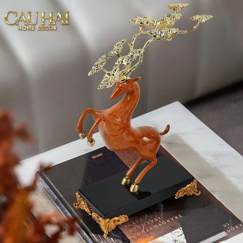 Maison Couture - Set 2 Tượng Thiên Gạc Hươu Les Cerfs Jumeaux à la Ramure Divine 37/44-CẬU HAI HOME DECOR