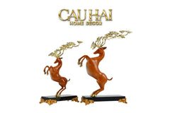 Maison Couture - Set 2 Tượng Thiên Gạc Hươu Les Cerfs Jumeaux à la Ramure Divine 37/44-CẬU HAI HOME DECOR
