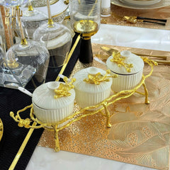 Maison Couture - Set 3 Lọ Gia Vị Golden Brassob Branch Trilogy-CẬU HAI HOME DECOR
