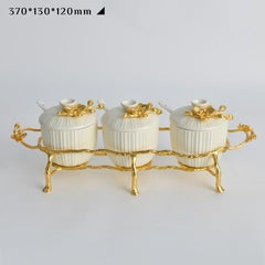 Maison Couture - Set 3 Lọ Gia Vị Golden Brassob Branch Trilogy-CẬU HAI HOME DECOR