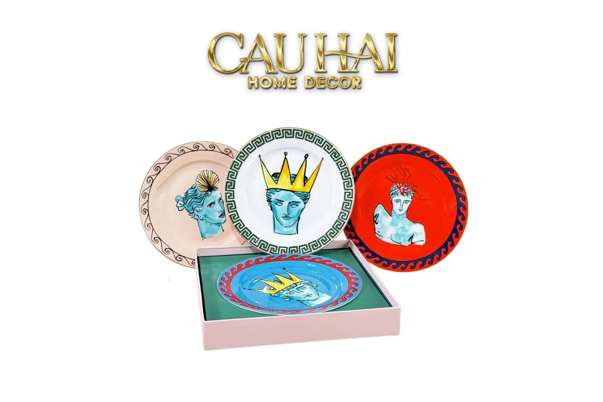 Maison Couture - Set 4 Đĩa Tráng Miệng 20cm Ginori 8" Labirito Héritage Dinner/Desert Plates Set 4pcs-CẬU HAI HOME DECOR