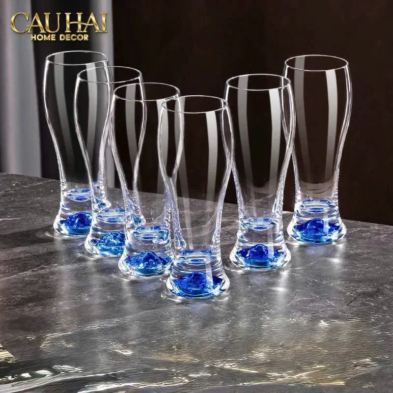 Maison Couture - Set 6 Ly Bia Thuỷ Tinh Oceanami & Cristalleries Stemware Rack 320Ml-CẬU HAI HOME DECOR