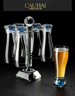 Maison Couture - Set 6 Ly Bia Thuỷ Tinh Oceanami & Cristalleries Stemware Rack 320Ml-CẬU HAI HOME DECOR