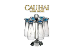 Maison Couture - Set 6 Ly Bia Thuỷ Tinh Oceanami & Cristalleries Stemware Rack 320Ml-CẬU HAI HOME DECOR