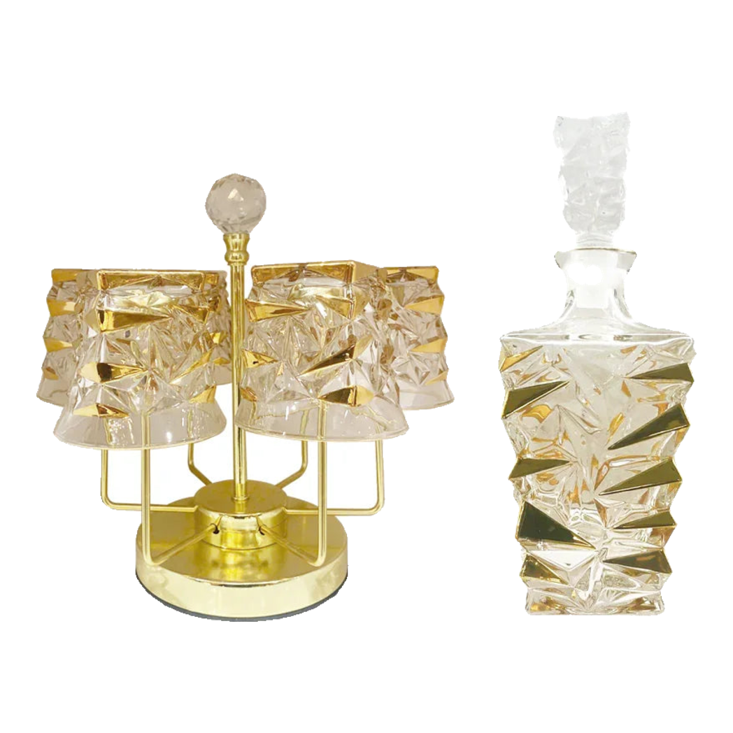 Maison Couture - Set Bình Rượu Whiskey Pha Lê Glorious Diamant Facetté-BÌNH RƯỢU-Đối tác tại Trung Quốc theo từng đơn đặt hàng-CẬU HAI HOME DECOR