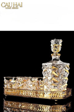 Maison Couture - Set Bình Rượu Whiskey Pha Lê Glorious Diamant Facetté-CẬU HAI HOME DECOR
