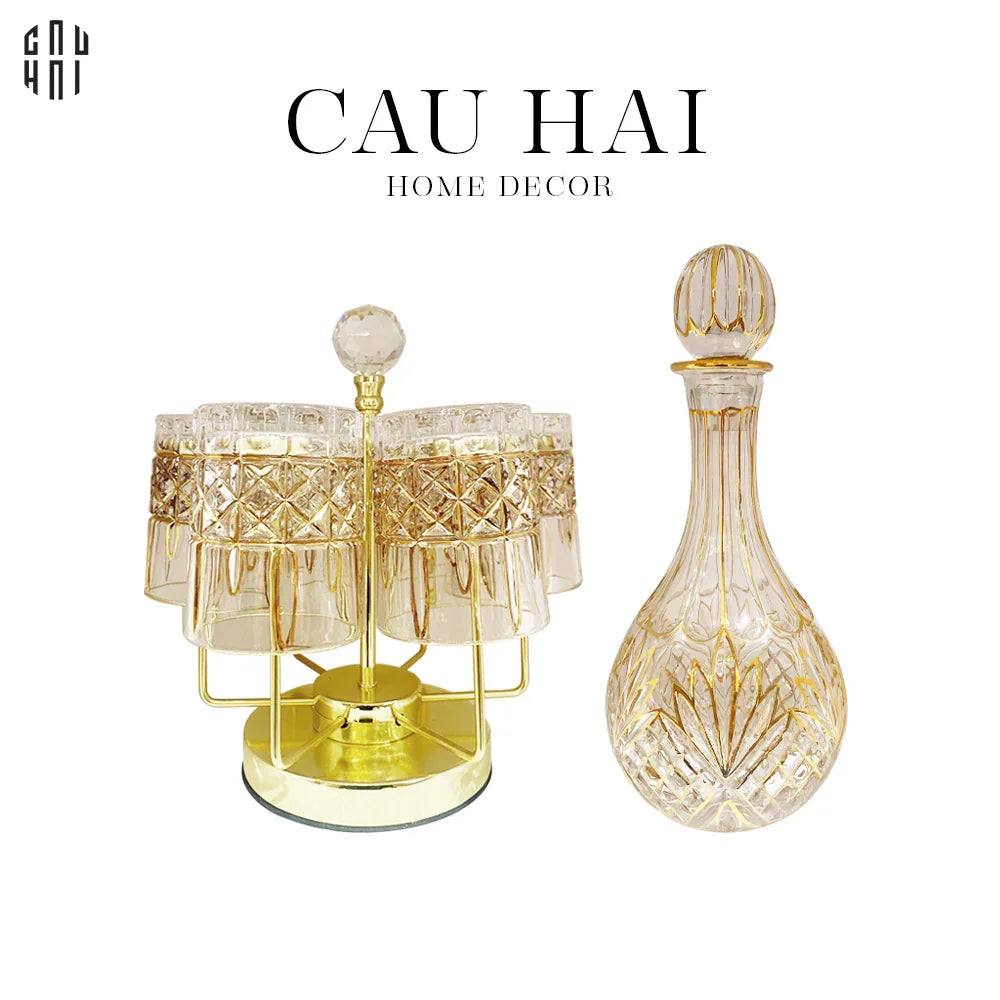 Maison Couture - Set Bình Rượu Whiskey Pha Lê L'Éclat De Louis-CẬU HAI HOME DECOR
