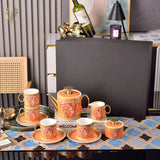 Maison Couture - Set Bình Trà 15 Món V Class Medusa Amplified Coin - Burnt Orange Édition 15pcs-SET BÌNH TRÀ-Đối tác tại Trung Quốc theo từng đơn đặt hàng-CẬU HAI HOME DECOR
