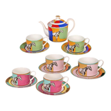 Maison Couture - Set Bình trà 6 tách H Class Signature Serpentine Équestre 13pcs Tea Set-SET BÌNH TRÀ-CẬU HAI HOME DECOR-CẬU HAI HOME DECOR