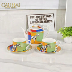 Maison Couture - Set Bình trà 6 tách H Class Signature Serpentine Équestre 13pcs Tea Set-CẬU HAI HOME DECOR