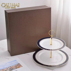 Maison Couture - Set Bình Trà Belle Vie Luxe Blanc & Bleu Minuit Signature 15 Pcs-CẬU HAI HOME DECOR