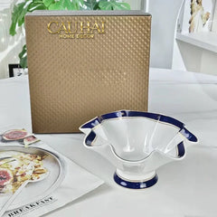 Maison Couture - Set Bình Trà Belle Vie Luxe Blanc & Bleu Minuit Signature 15 Pcs-CẬU HAI HOME DECOR