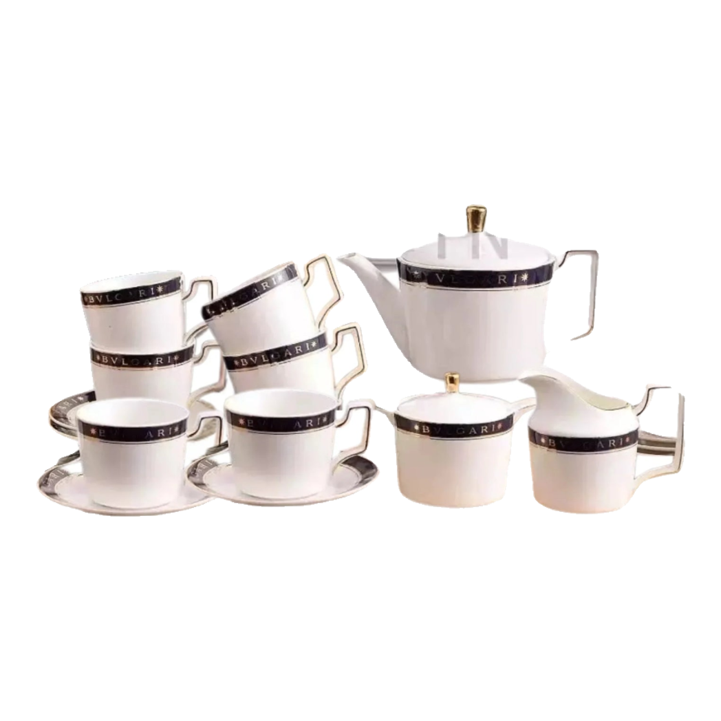 Maison Couture - Set Bình Trà Belle Vie Luxe Blanc & Bleu Minuit Signature 15 Pcs-SET BÌNH TRÀ-Đối tác tại Trung Quốc theo từng đơn đặt hàng-CẬU HAI HOME DECOR