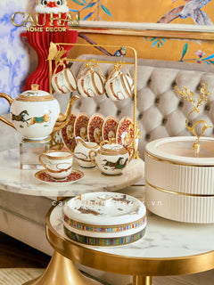 Maison Couture - Set Bình Trà H Class Legacy Équestre Héritage Harnais · Théière Ronde 15Pcs Tea Set-CẬU HAI HOME DECOR