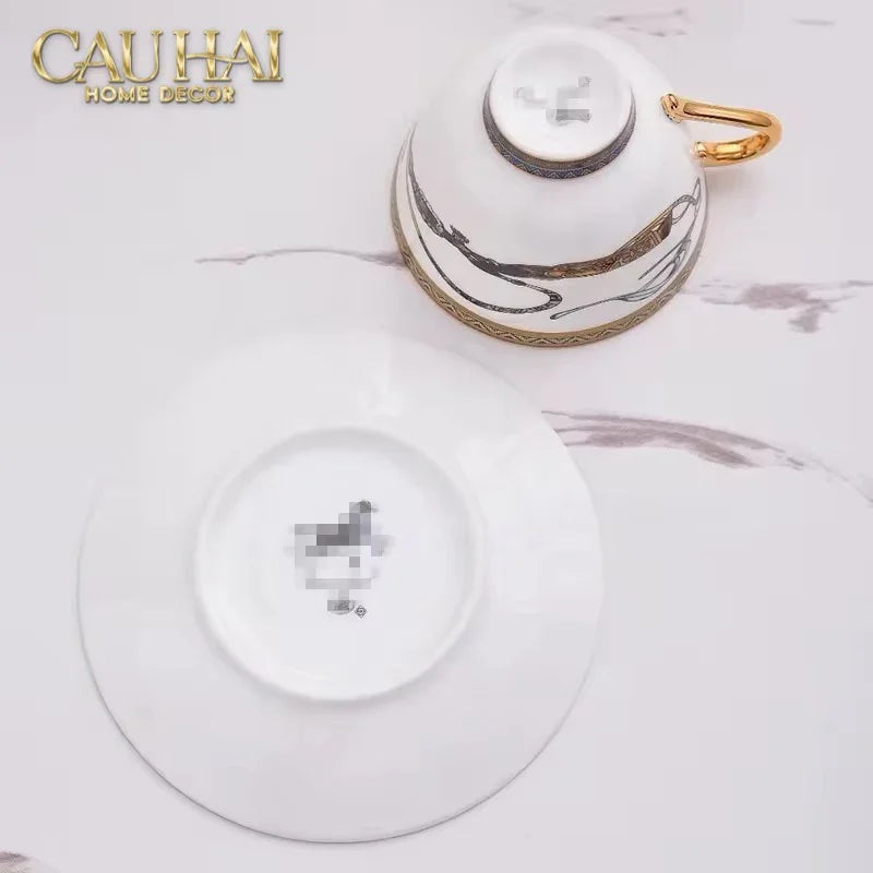Maison Couture - Set Bình Trà H Class Legacy Équestre Héritage Harnais · Théière Ronde 15Pcs Tea Set-CẬU HAI HOME DECOR
