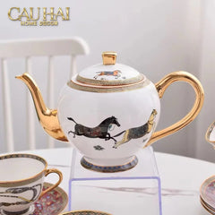 Maison Couture - Set Bình Trà H Class Legacy Équestre Héritage Harnais · Théière Ronde 15Pcs Tea Set-CẬU HAI HOME DECOR