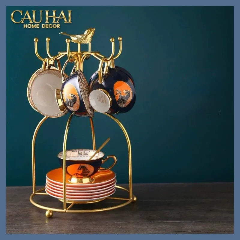 Maison Couture - Set Bình Trà Regal Legendary Impérial Noble Équestre Tea Set 15pcs-BỘ BÌNH TRÀ-CẬU HAI HOME DECOR-CẬU HAI HOME DECOR