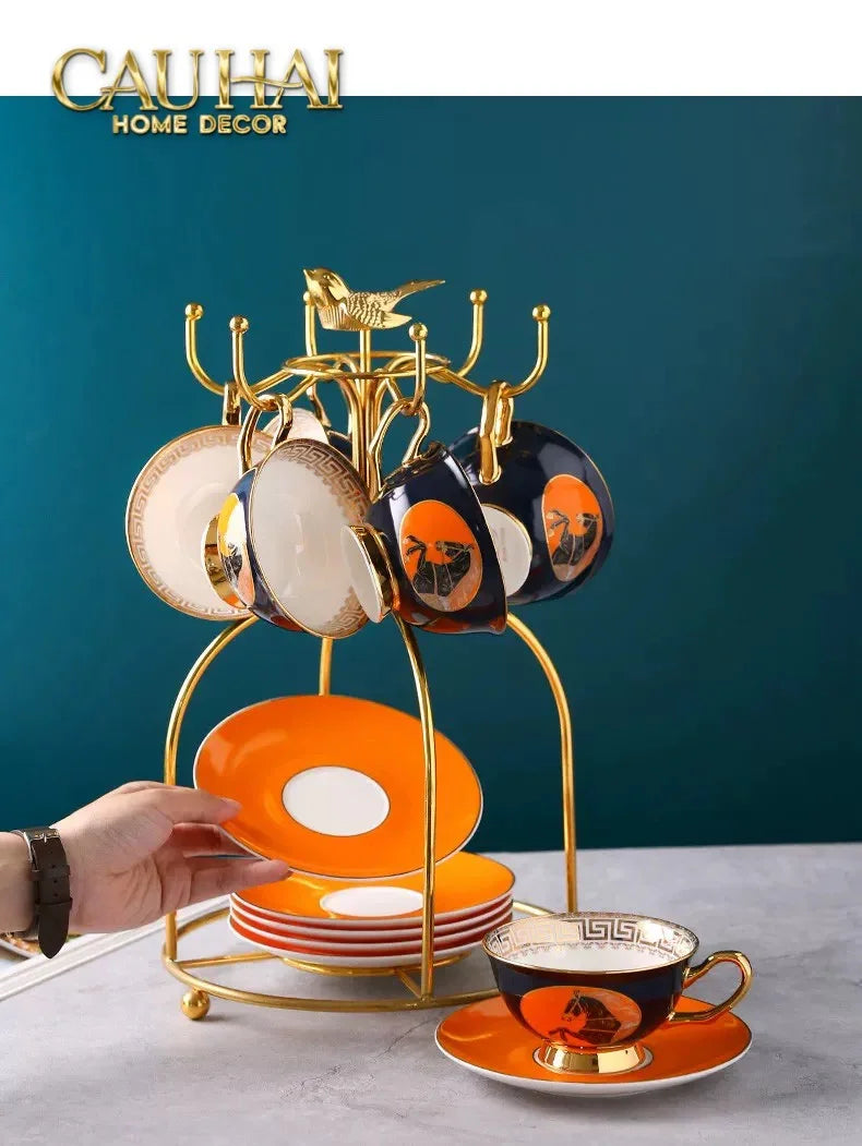Maison Couture - Set Bình Trà Regal Legendary Impérial Noble Équestre Tea Set 15pcs-BỘ BÌNH TRÀ-CẬU HAI HOME DECOR-CẬU HAI HOME DECOR