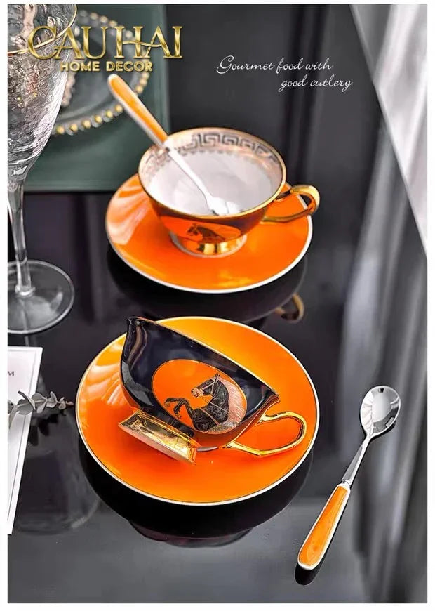 Maison Couture - Set Bình Trà Regal Legendary Impérial Noble Équestre Tea Set 15pcs-BỘ BÌNH TRÀ-CẬU HAI HOME DECOR-CẬU HAI HOME DECOR