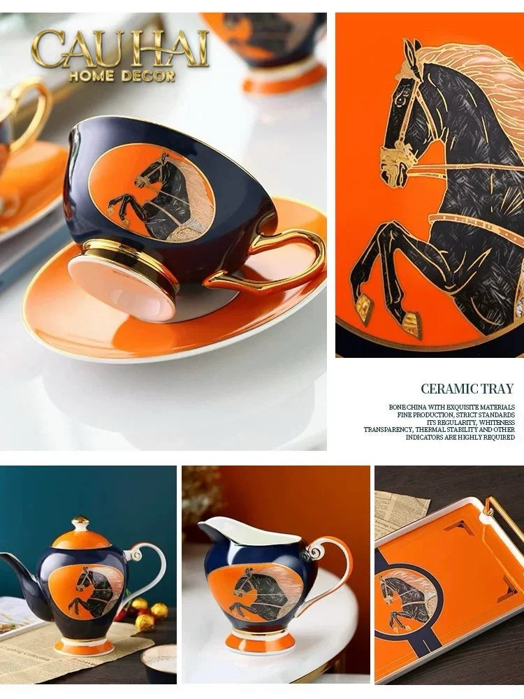 Maison Couture - Set Bình Trà Regal Legendary Impérial Noble Équestre Tea Set 15pcs-CẬU HAI HOME DECOR