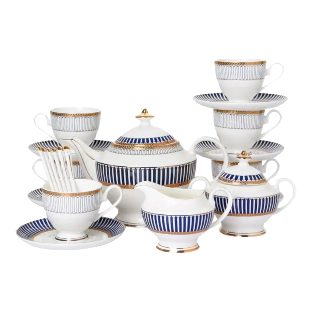 Maison Couture - Set Bình Trà Royal Dynasty 21 Pcs Ss25-SET BÌNH TRÀ-Đối tác tại Trung Quốc theo từng đơn đặt hàng-CẬU HAI HOME DECOR