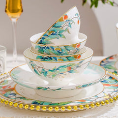 Maison Couture - Set Chén Dĩa 1 Người- Imperial Jardin 4Pcs-CẬU HAI HOME DECOR