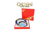 Maison Couture - Set Chén Dĩa Bàn Ăn Long Phụng Eternal Ascendant Tableware Collection-SET BÌNH TRÀ-Đối tác tại Trung Quốc theo từng đơn đặt hàng-Set 2 Đĩa 8" & 10.5"-CẬU HAI HOME DECOR