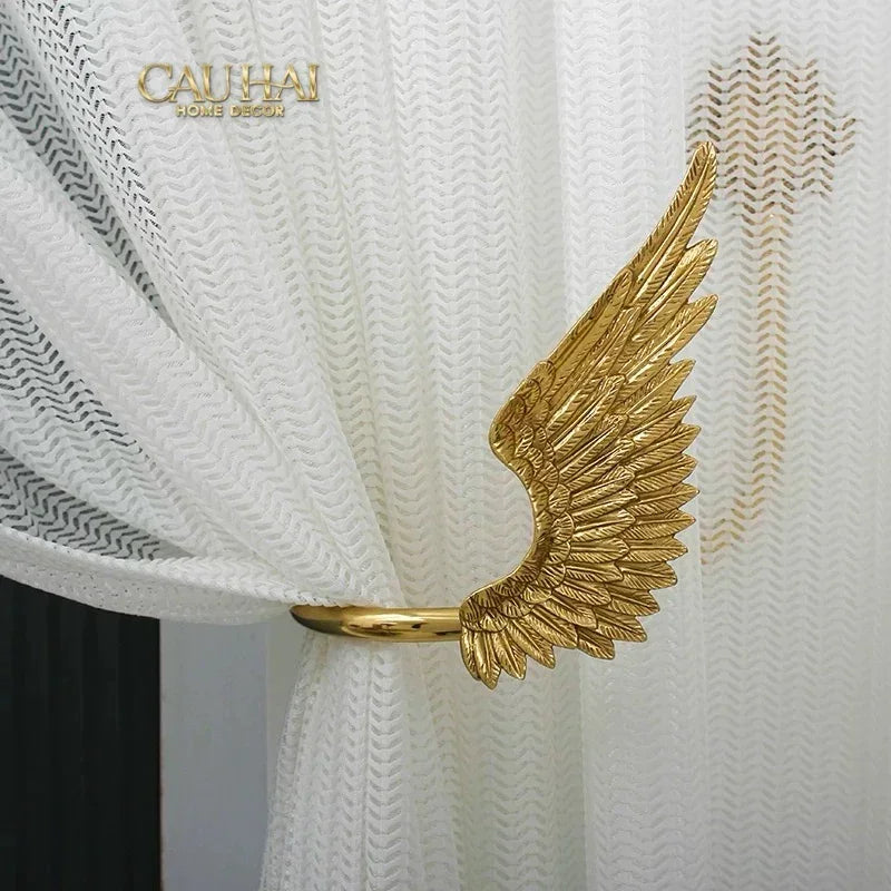 Maison Couture - Set Cột Màn Đồng Brasson Angel Wings Brass Curtain Holdbacks-RÈM & MÀN CHE-CẬU HAỊ HOME DECOR-CẬU HAI HOME DECOR