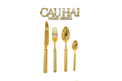 Maison Couture - Set Dao Muỗng Nĩa 4 Món H Class Soleil Pillar Monolith Prestige Dinner Cutlery Set 4pcs-CẬU HAI HOME DECOR