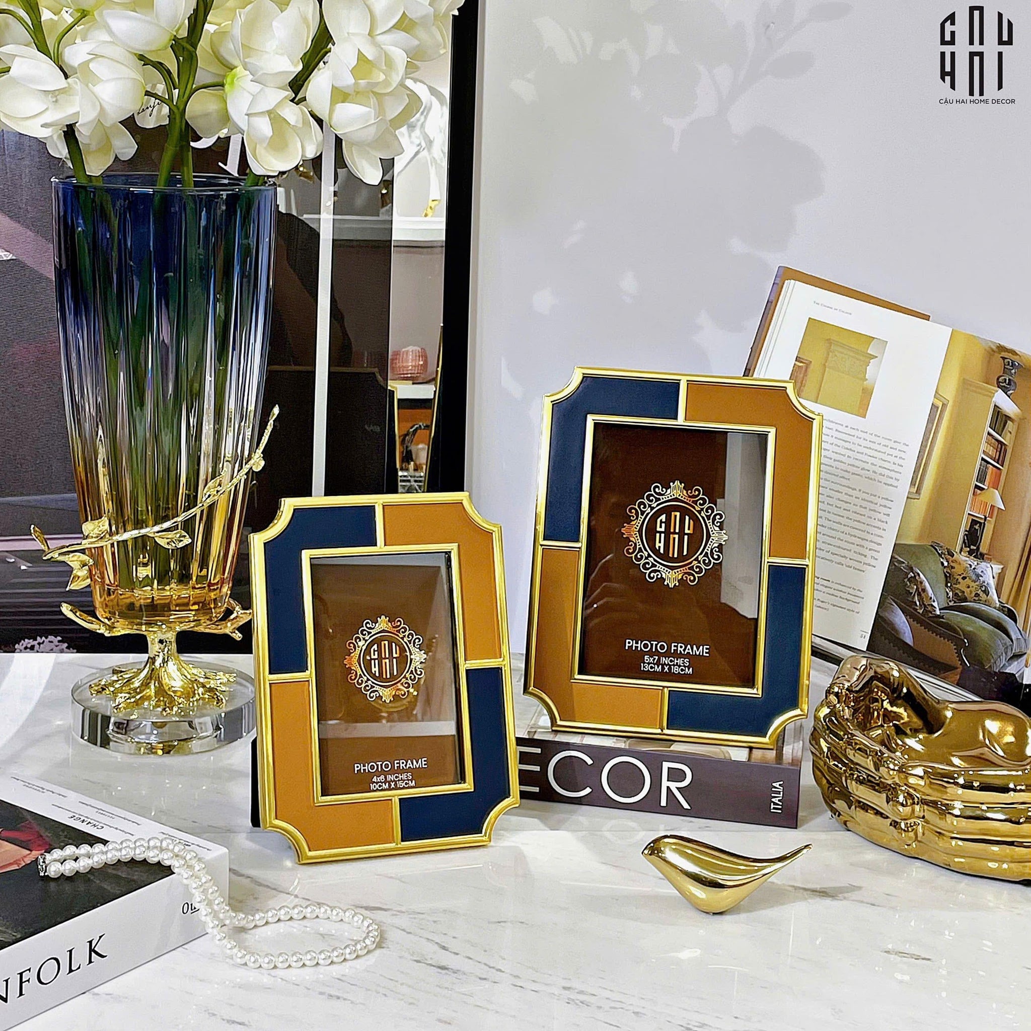 Maison Couture - Set Khung Ảnh Da Leather Atélier Allure Iconique-CẬU HAI HOME DECOR