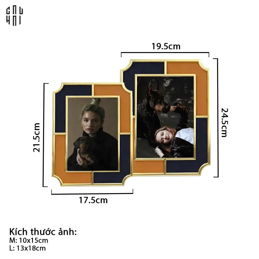 Maison Couture - Set Khung Ảnh Da Leather Atélier Allure Iconique-KHUNG ẢNH-Đối tác tại Trung Quốc theo từng đơn đặt hàng-CẬU HAI HOME DECOR