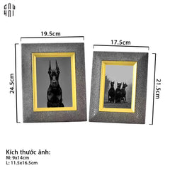 Maison Couture - Set Khung Ảnh Da Leather Tiffany Élégance-CẬU HAI HOME DECOR