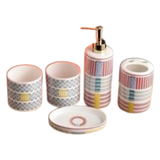 Maison Couture - Set Nhà Tắm 5 Món "Dây Cương Kỵ Sĩ H Class Tressé Harnais Équestre Bathroom Vanities-PHỤ KIỆN NHÀ TẮM-CẬU HAI HOME DECOR-CẬU HAI HOME DECOR