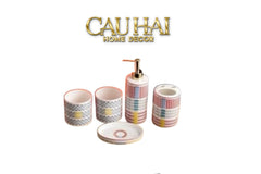 Maison Couture - Set Nhà Tắm 5 Món "Dây Cương Kỵ Sĩ H Class Tressé Harnais Équestre Bathroom Vanities-CẬU HAI HOME DECOR