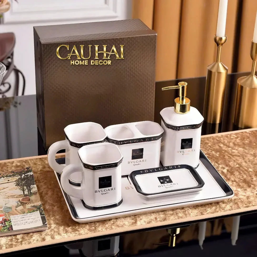 Maison Couture - Set Nhà Tắm BVL Class Belle Vie Luxe Prestige Bathroom Vanity 6pcs-CẬU HAI HOME DECOR