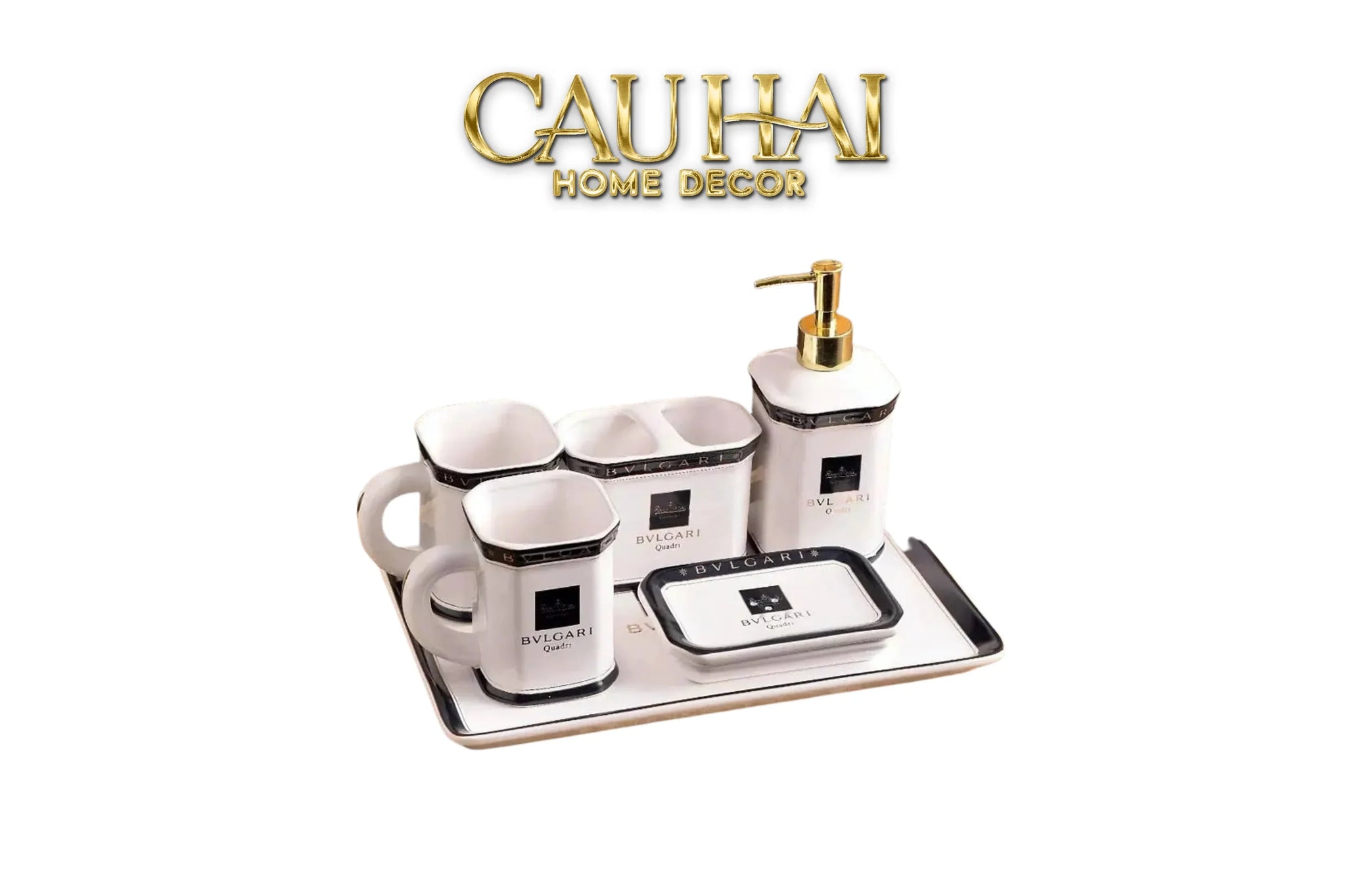 Maison Couture - Set Nhà Tắm BVL Class Belle Vie Luxe Prestige Bathroom Vanity 6pcs-CẬU HAI HOME DECOR
